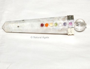 Rainbow Moon Stone Chakra Massage Wands