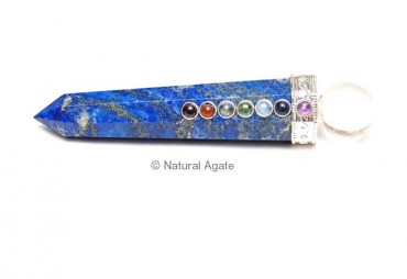 Lapis lazuli Point chakra wands