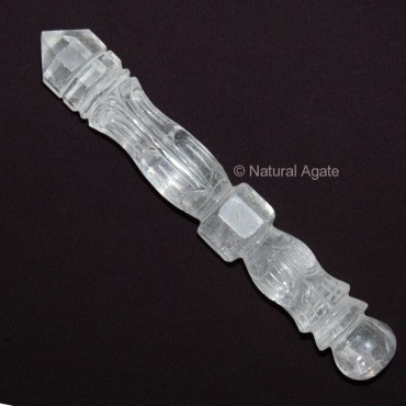 Crystal Quartz Carved wands