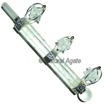 Crystal Quartz Merkaba Wands