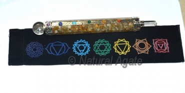 Golden Quartz Orgone Chakra Wands