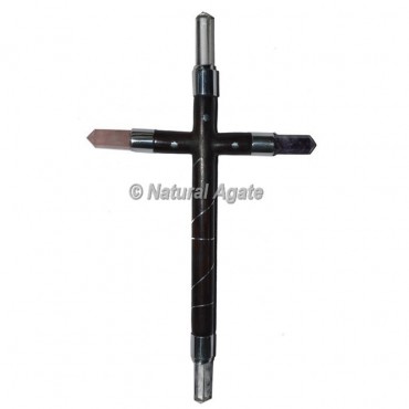 Cross Rosewood Healing Wand