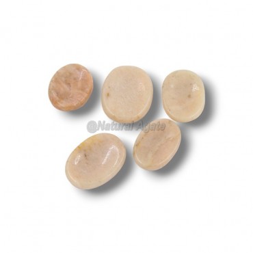 Cream Moonstone Worry Stone