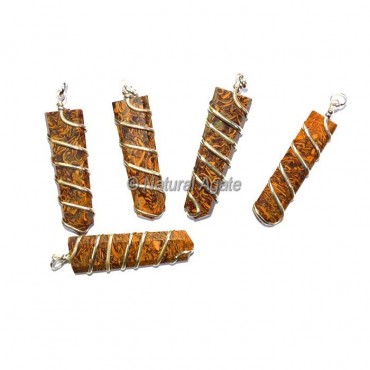 Calligraphy Flat Pencil Wrap Pendants