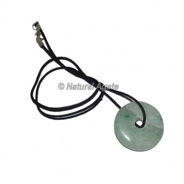 Green Aventurine Donut Wrap Pendants