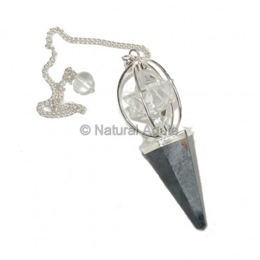 Hematite Pendulums With Merkaba Star