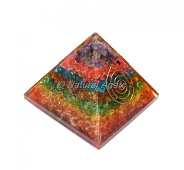 Chakra Color Energy Orgone Pyramid