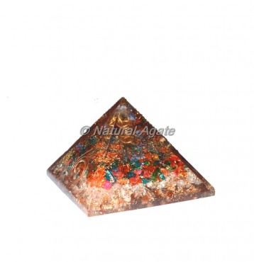 Mix Crystal Orgone Pyramid