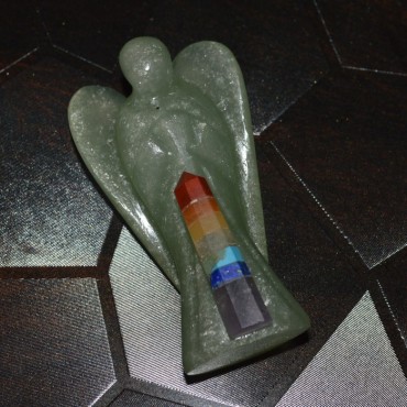 Green Aventurine Angel with Chakra Point