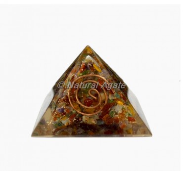 Multi Stone Orgone Pyramid