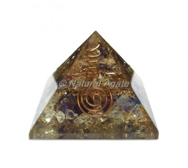 Quartz Point Orgone Pyramid